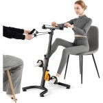 Goplus vélo d?appartement à pédales hauteur réglable 73 - 102cm avec poignées rotatives pour récupération ... Goplus vélo d?appartement à pédales hauteur réglable 73 - 102cm avec poignées rotatives pour récupération ...