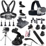Gopro accessoires kit 18 en 1 set chest head strap pour gopro hero 4 3 + 3