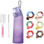 Gourde 700 mlgourde avec 6 pods de goutgourde aromatise sport paille tritan water bottle fitness avec ...
