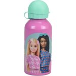 Gourde en aluminium - barbie - 400 ml - rose - bouteille de sport - enfant