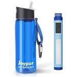 Gourde filtrante eau non potable bouteille deau ext�rieure avec filtre 650ml filtre � eau de survie avec ...
