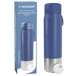 Gourde filtrante - wessper - b2 - acier inoxydable 18 / 8 - filtre actitex? disc - 1l