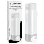 Gourde filtrante wessper b2 actitex 700ml ? bouteille deau en acier avec filtre actitex? disc blanc