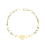 Gourmette identit eds jewels femme or 375 / 1000 16cm 46437