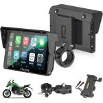 Gps moto carpuride w502s pro 5 �tanche avec carplay / android auto et support bm05