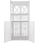 Grand armoire de rangement de salle de bain avec 3 tagres et 2 portes - xjing - armoire de salle de ...