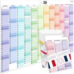Grand calendrier mural 2026 en fran�aisf�ri�s nationaux - calendrier 2026 grand format xxl a1 84 x 60 ...