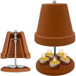 Four  bougies chauffe - plat - amoune - modle rouge - espace pour 8 bougies - double paroi