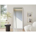 Grand miroir en bois de paulownia - l. 80 x h. 180 cm - blanc mat - heloise