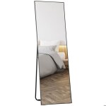 Grand miroir pleine longueur - homcom - rectangulaire 50 x 160 cm - montage sur pied mural ou pocé contre ... Grand miroir pleine longueur - homcom - rectangulaire 50 x 160 cm - montage sur pied mural ou pocé contre ...