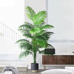 Grand palmier artificiel 120 cm fausse plante tropicale verte feuilles réalistes monstera pour déco maison ... Grand palmier artificiel 120 cm fausse plante tropicale verte feuilles réalistes monstera pour déco maison ...