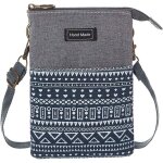 Grand portefeuille en toile pour tlphone portable petit sac  bandoulire avec bandoulire pour femmes ...