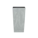 Grand pot de fleurs carr� urbi square design b�ton gris 40x40x75cm