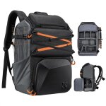 Grand sac � dos k&f concept 25l pour appareils photo reflex num�riques antivol etanche avec housse de ...
