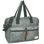 Grand sac  langer gris avec tapis a langer winnie lourson