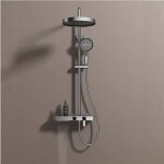 Grand set de douche pour douche sortie d?eau en cascade table de rangement pour la douche cuivre chaud ...