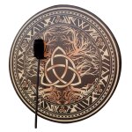 Grand tambour chamanique 25 cm tambour à main musical spirituel pour adultes tambour chamanique fait ... Grand tambour chamanique 25 cm tambour à main musical spirituel pour adultes tambour chamanique fait ...