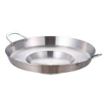 Grand wok mexicain (comal cazo) en acier inoxydable pour carnitas paella et autres sp�cialit�s. label ...