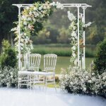 Grande arche de mariage fer forgé - arche jardin pour plante grimpante - décoration du jardin mariage ... Grande arche de mariage fer forgé - arche jardin pour plante grimpante - décoration du jardin mariage ...