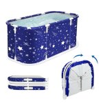 Grande baignoire pliable - contour autoportant - cadre en plastique - pour enfants adultes