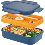 Grande boîte à lunch bento de 2 000 ml boîte à lunch japonaise empilable à 8 compartiments avec couverts ... Grande boîte à lunch bento de 2 000 ml boîte à lunch japonaise empilable à 8 compartiments avec couverts ...