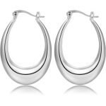 Grandes boucles doreilles créoles en argent sterling 925boucles doreilles ovales épaisses en argent 925 ... Grandes boucles doreilles créoles en argent sterling 925boucles doreilles ovales épaisses en argent 925 ...