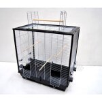 Grande cage  oiseaux perruche canari grande perruche avec siges extrieurs