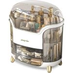 Grande capacit anti - poussire organisateur maquillage bureau tiroirs rangement de bijoux en plastique ...