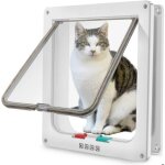 Grande chati�re pour chat avec magn�tique 28 x 249 x 55 cm xl blanc chati�re 4 voies pour chats et petits ...
