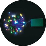 Grande guirlande 48 leds multicolores 8 fonctions  piles 3m50 int. / ext.