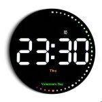 Grande horloge murale numrique de 10 tlcommande / haut et bas comptage / 10 niveaux dobscurit / double ...