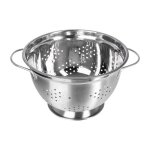 Passoire - inox - 475 l - l 32 x l 26 x h 15 cm - poignées latérales - base surélevée Passoire - inox - 475 l - l 32 x l 26 x h 15 cm - poignées latérales - base surélevée