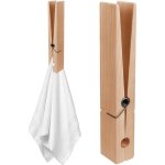 Grande pince � linge g�ante en bois avec ressort pour salon buanderie et chambre � coucher couleur bois ...