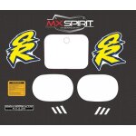 Graphic kit deco vintage pour moto cross honda qr50 qr 50 white origin 1994 par mxspirit