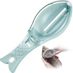 Grattoir  cailles de poisson plucheur de peau de poisson en plastique abs avec couvercle transparent ...