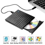 Graveur de cd / dvd - rom externe usb 3. 0 pour ordinateur portable compatible avec windows 7 / 8 / 10 ...