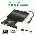 Graveur de dvd externe mobile usb3. 0 + type - c lecteur optique hd lecteur cd / vcd / dvd portable adapt ...