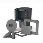 Gre skimmer standard completo per piscine con valvola di ritorno grigio accessori