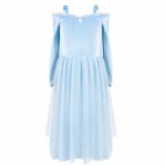Great pretenders d�guisement enfant robe de princesse reine de glace en velours - bleu - 3 / 4 ans
