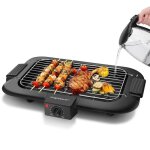 Aigostar tasty - gril barbecue 0% bpa lectrique d?intrieur sans fume. 2000w thermostat grande surface ...