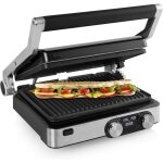 Gril � contact digital - twinbird - grill master pro - 29x23 cm - thermostat r�glable - ouverture 180� ...