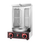 Gril vertical avec minuterie r�glable deux tubes chauffants r�glables plaque de gril � automatique plaque ...