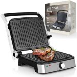 Grill �lectrique 2 en 1 - twinbird - presse - panini - 2000w - plaques c�ramiques antiadh�sives - 29x23. ...