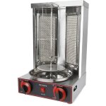 Grill à kebab professionnel - cg - 25 - 2 brûleurs - 3000w - acier inoxydable Grill à kebab professionnel - cg - 25 - 2 brûleurs - 3000w - acier inoxydable