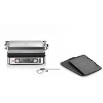 Grill multifonctions - braun - multi grill 9 pro - 2200 w - 3 positions de chauffe - noir / acier Grill multifonctions - braun - multi grill 9 pro - 2200 w - 3 positions de chauffe - noir / acier