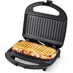 Grill panini 750w appareil panini avec plaques anti - adhsif appareil croque monsieur temprature automatique ...