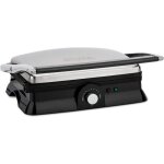 Grill plancha electrique de table inox professionnel gr20 grande surface de cuisson hauteur et temprature ...