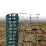 Grillage maille carr�e galvanis� plastifi� 13 mm - nature�