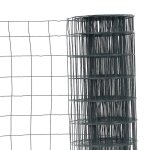 Grillage en rouleau acier galvanis maille 100x100 mm h1m00 x l20 m - gris anthracite - hauteur 1m20
