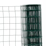 Grillage en rouleau acier galvanis maille 100x100 mm h1m00 x l20 m - vert - hauteur 1m20